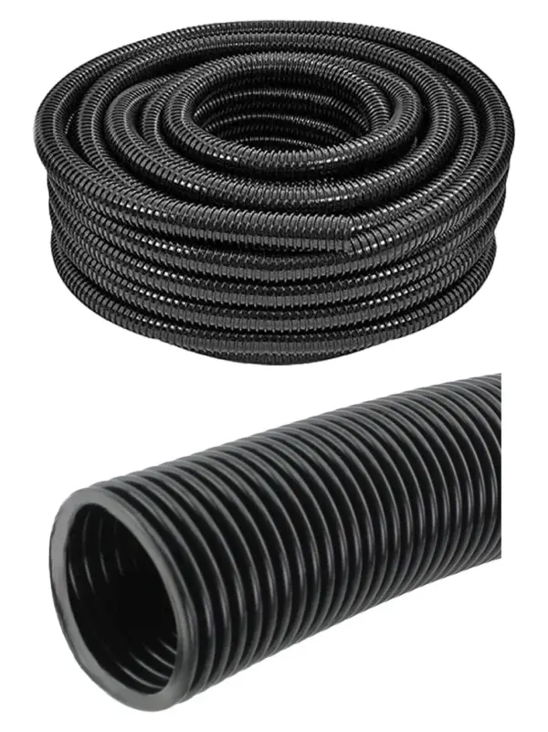 Universal Flexible 25mm Marine & Pond Pump Hose – 10m Corrugated Pipe