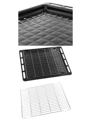 Universal Full-Width Oven Grill Tray with Rack – 476 mm × 374 mm