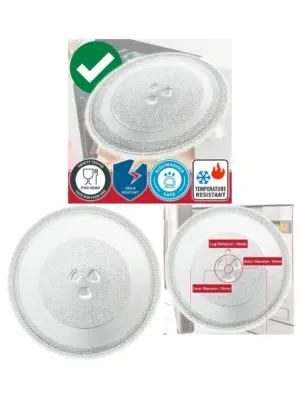 Universal Glass Microwave Turntable Plate 360mm Y‑Type Replacement