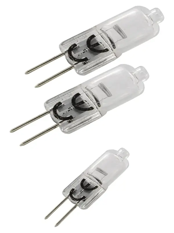 Universal Halogen 20W G4 2‑Pin Cooker Hood Light Bulbs – Pack of 2
