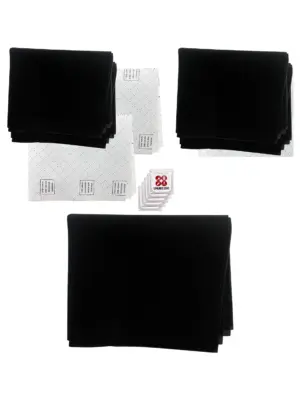 Universal Hood Filter Kit 2 Grease, 1 Carbon & 5 Fresheners for Kitchen