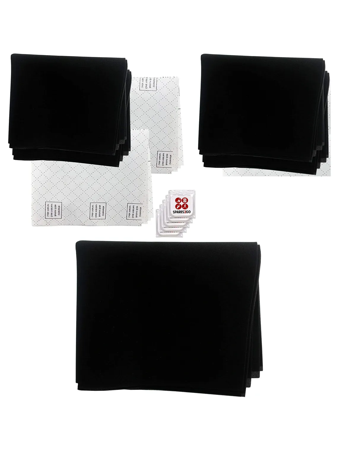 Universal Hood Filter Kit 2 Grease, 1 Carbon & 5 Fresheners for Kitchen