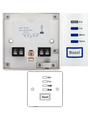 Universal Immersion Heater Timer – 15 Min Boost & 2 Hr Energy Saver