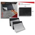 Universal Kitchen Hood Filter Kit – 4 Grease & 2 Carbon Filters