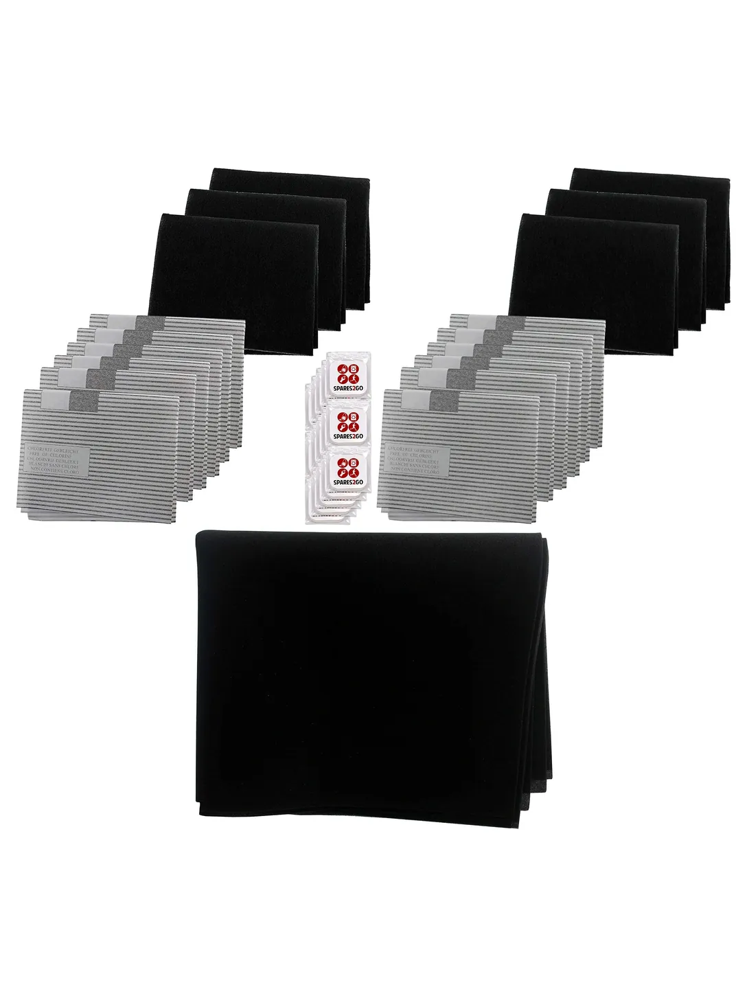 Universal Kitchen Hood Filter Kit – 6 Grease, 3 Carbon & 15 Fresheners