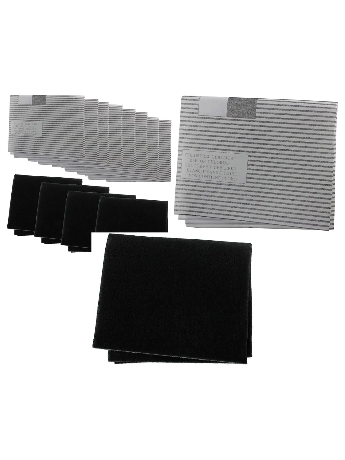 Universal Kitchen Hood Filter Kit – 8 Grease & 4 Carbon Filters