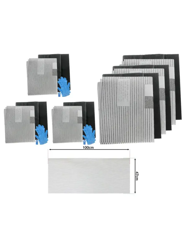 Universal Large Kitchen Hood Grease Filter – 2 Pack, Custom Fit