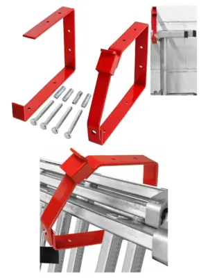 Universal Lockable Ladder Wall Bracket – Secure Rack Mount for Ladders