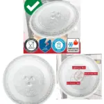 Universal Microwave Glass Turntable Plate – Y‑Shape 13.5 inch 34.5 cm
