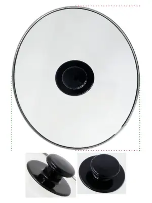 Universal Oval Glass Slow Cooker Lid with Knob – Fits 3.5‑5.5 L