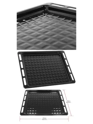 Universal Oven Crisper Tray – Full‑Width Roasting Pan Base 476×374 mm