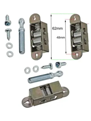 Universal Oven Door Roller Latch Kit Replacement Striker & Keeper