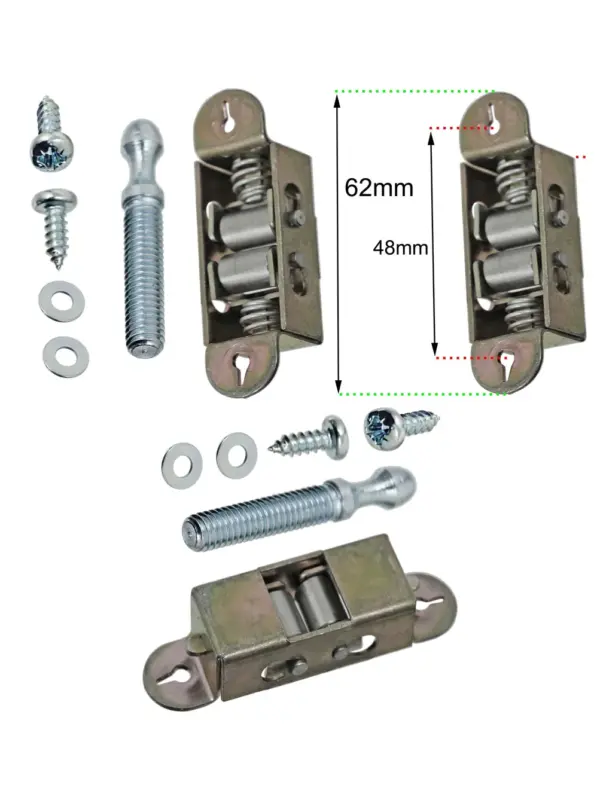Universal Oven Door Roller Latch Kit Replacement Striker & Keeper