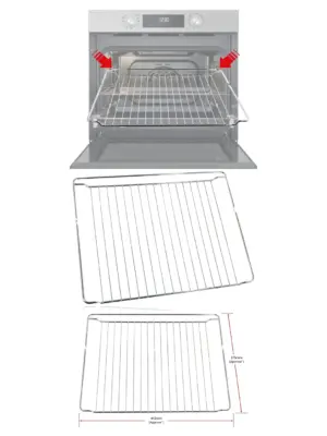 Universal Oven Shelf Grid Rack 443x375mm for Whirlpool Indesit Hotpoint