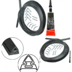 Universal Silicone Oven Door Gasket Kit – 3 & 4‑Side Seal with Adhesive