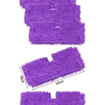 Universal Steam Mop Pocket Pads – Coral Purple, 32x19 cm, 3 Pack