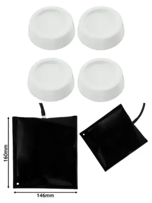 Universal Washer/Dryer Anti‑Vibration Feet + Shock Pad