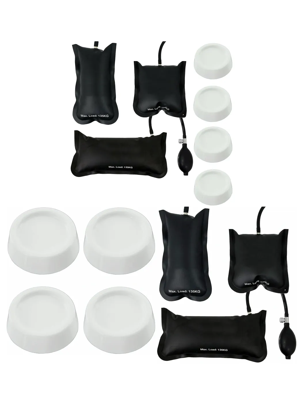 Universal Washing Machine & Dryer Anti‑Vibration Feet with Shock Pads