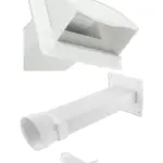 Universal White Dryer Vent Wall Kit for Tumble Dryer Hose