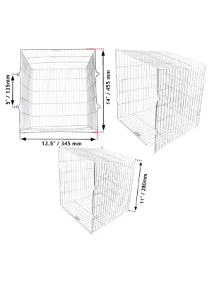Universal Zinc‑Coated Square Security Cage with Alarm