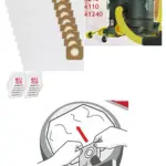 V‑TUF Mini M Class Dust Bags for VTM110 Vacuum – Pack of 10 + Fresheners