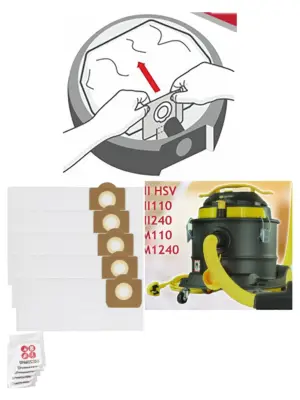 V-TUF Mini M Vacuum Bags for VTM110 - Pack of 5 with Fresheners