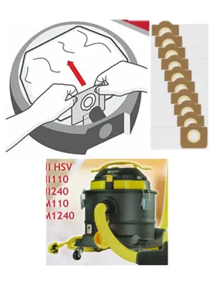 V‑TUF Mini M Vacuum Dust Bags – VTM110 Compatible, 10-Pack