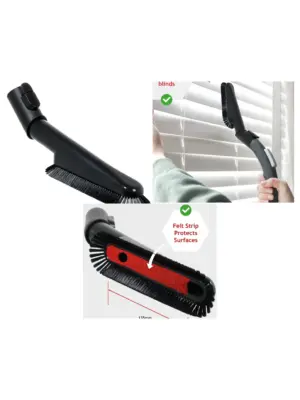 Vacmaster Soft Dusting Brush 35mm Multi‑Angle Swivel for VQ1220 Series