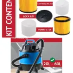 Vacmaster Wet/Dry Cartridge Filter with Foam Sleeve Fits 20‑60L