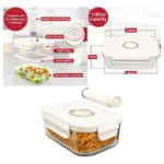 Vacuum Food Storage Glass Jar with Clip Lid & Hand Pump - 1.5L