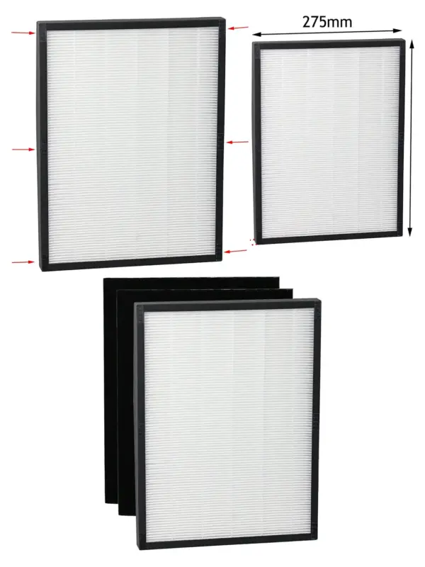 Vax AP02/AP05 Air Purifier Replacement Filter Kit – 2 Carbon + 1 HEPA