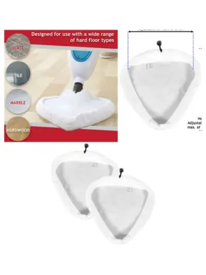 Vax Steam Mop Microfiber Cleaning Pads – Fit S2, S3 & More