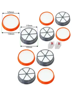 Vax Type 90 HEPA Pre & Post Motor Filter Kit (2 Pack) with Fresheners