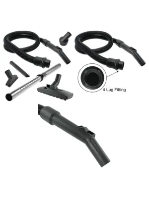 VAX Vacuum Cleaner Metal Hose Kit - 4 Lug End, Telescopic Rod & Tools