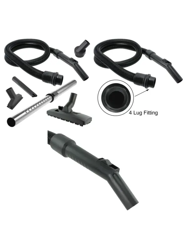VAX Vacuum Cleaner Metal Hose Kit - 4 Lug End, Telescopic Rod & Tools