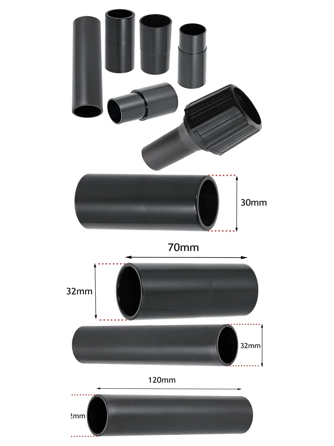 Vax Vacuum Dust Extraction Adapter for Sanders and Planers 26-38mm