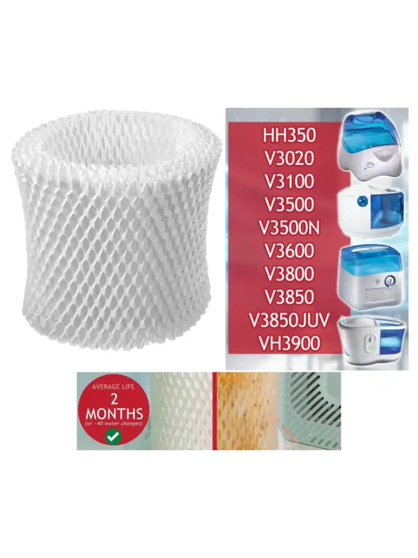 Vicks Kaz Humidifier Wicking Filter – Fits V3100‑V3900, HH350, WF2