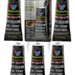 Visbella Silicone Engine Gasket Sealant – Black, 3 Pack, -80°F‑600°F