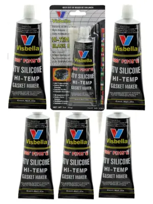Visbella Silicone Engine Gasket Sealant – Black, 3 Pack, -80°F‑600°F