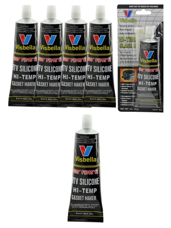 Visbella Silicone Engine Sealant Heat Resistant -80°F to 600°F, 4-Pack