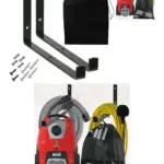 Wall-Mount Steel Tool Organizer with Vacuum Storage Brackets