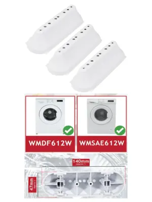 Washing Drum Paddle Lifter for WMDF612W/WMSAE612W – 3pcs 8‑Hole Fin