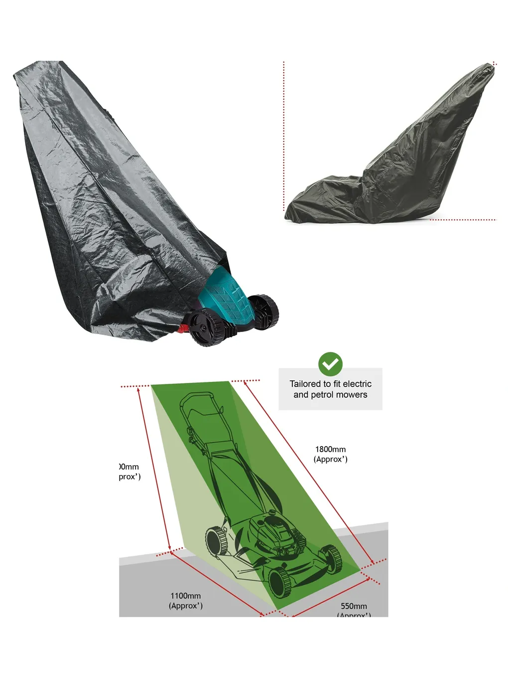 Waterproof BOSCH Rotak Lawn Mower Cover – Fits 32‑36, 320ER & 370ER