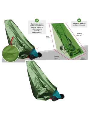 Waterproof Universal Lawn Mower Cover for Petrol & Electric Push Mowers