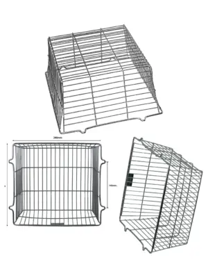 Weatherproof Outdoor CCTV Guard Cage Camera with Night Light – 28cm