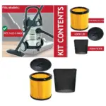 Wet/Dry Cartridge Filter Set for Grizzly NTS 1423‑S Inox Vacuum