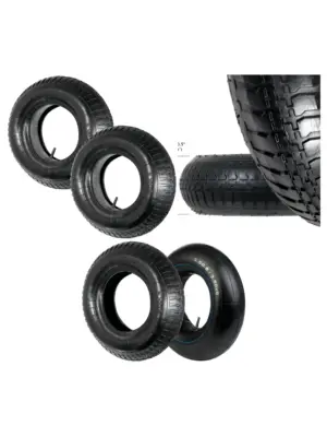 Wheelbarrow Tire & Inner Tube Set 3.5-8, 35 PSI - 2 Pack
