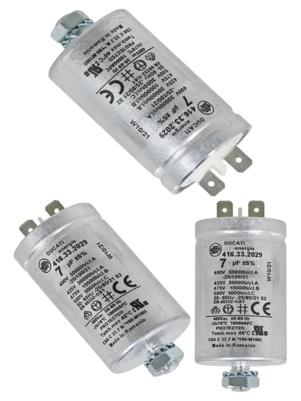 Whirlpool 7µF Dryer Capacitor SLC71 Replacement Part C00279233