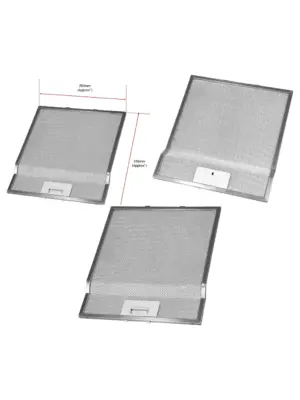 Whirlpool AKR4 Exhaust Hood Grease Filter - Metal Mesh 316x283mm