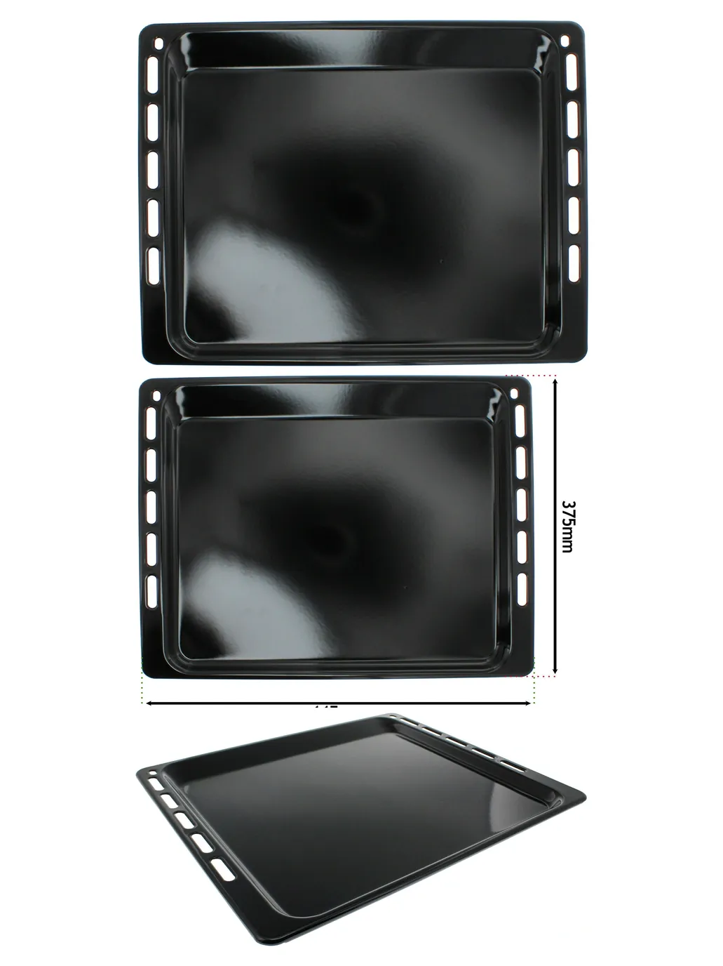 Whirlpool Enamel Oven Baking Tray 445 × 375 mm – C00345048
